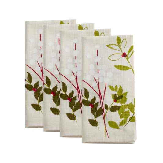 Holiday Botanical Napkin Natural 20"