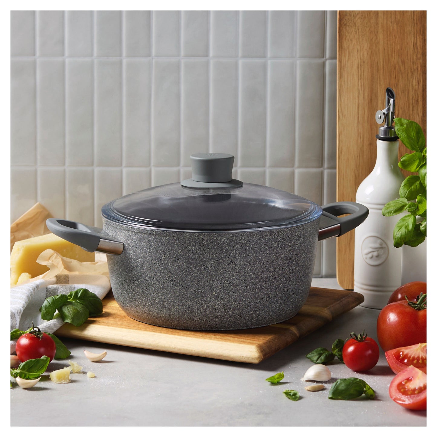 Parma Plus Aluminum, Ceramic Nonstick Dutch Oven With Lid