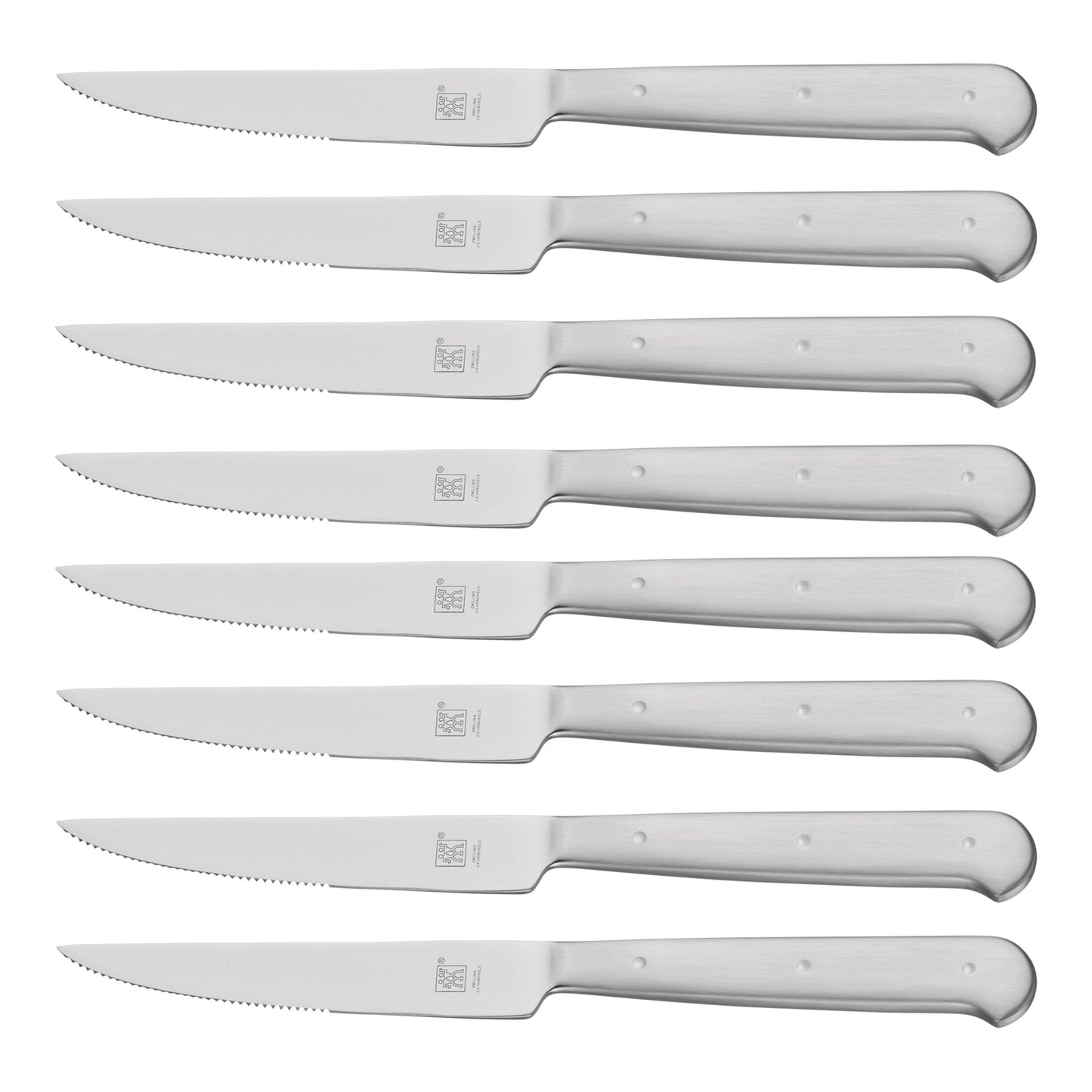 18/10 Stainless Steel Porterhouse Steak Knife Set In Black Presentation Box Set of 8