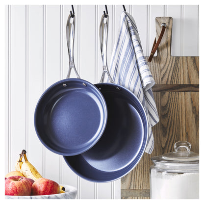 CLAD Stainless Steel Ceramic Coating, Non-stick, Frying Pan Set of 2