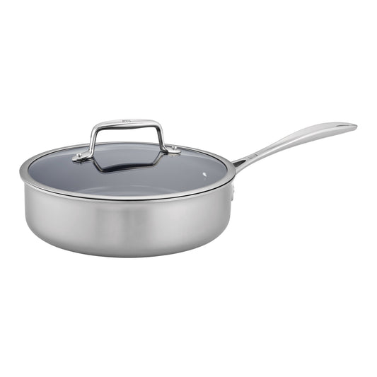 CLAD Non-Stick, Stainless Steel Ceramic Sauté Pan 3 qt