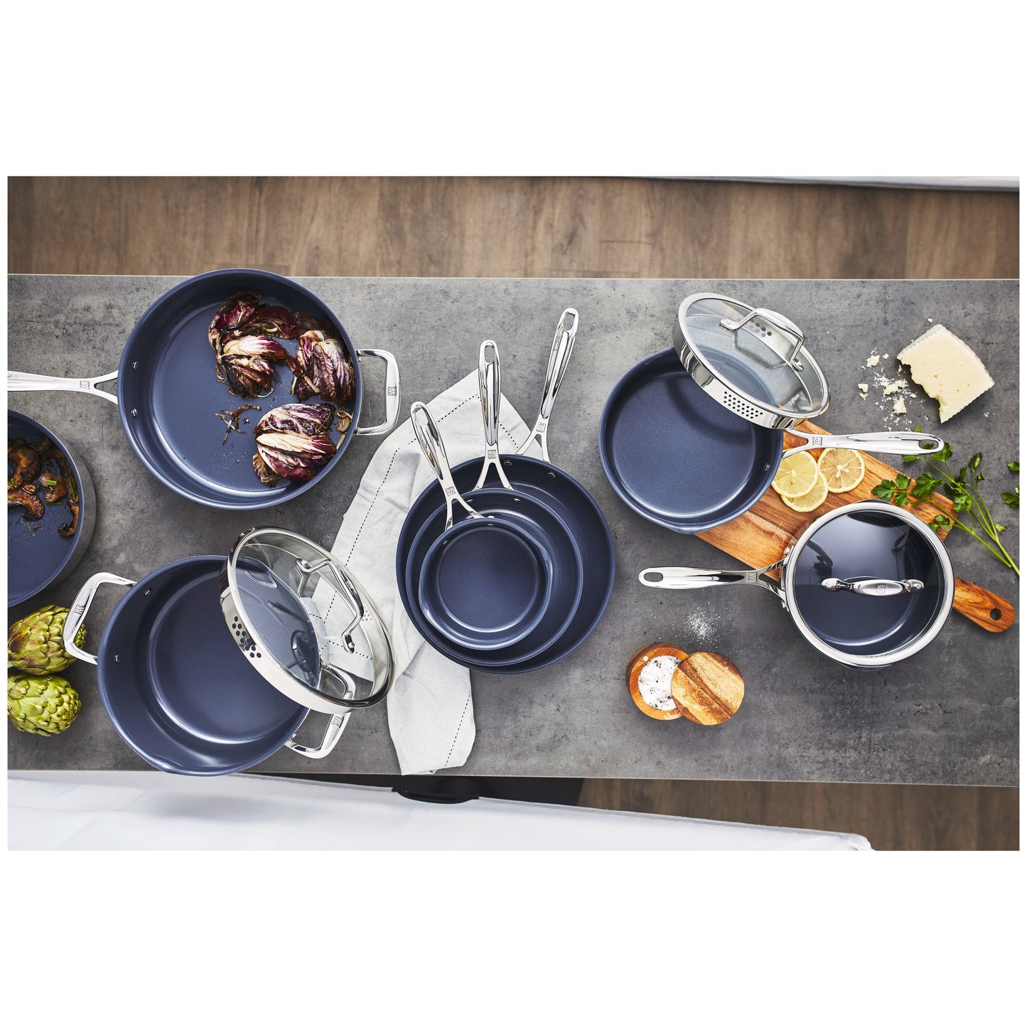 CLAD Non-Stick Stainless Steel Ceramic 1 qt Saucepan