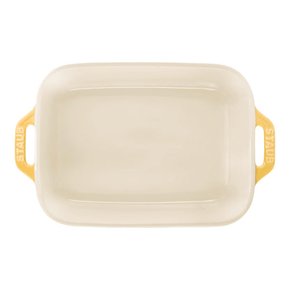 Staub Rectangular Baking Dish Set of 2, Citron