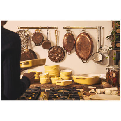 Staub Rectangular Baking Dish Set of 2, Citron