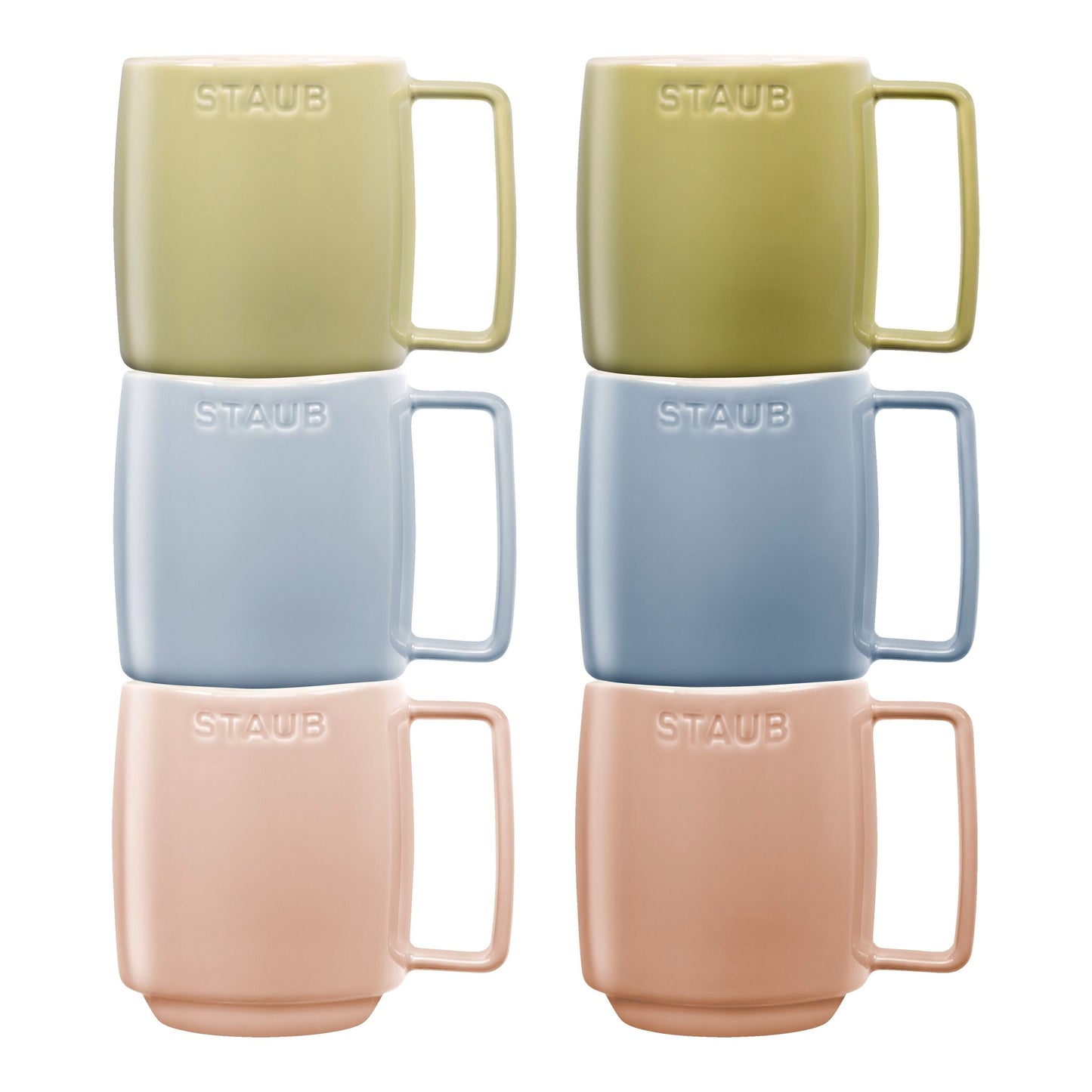 Staub 11.8-oz Macaron Coffee/Tea Mugs Set of 6