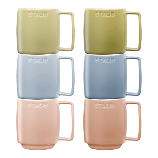 Staub 11.8-oz Macaron Coffee/Tea Mugs Set of 6