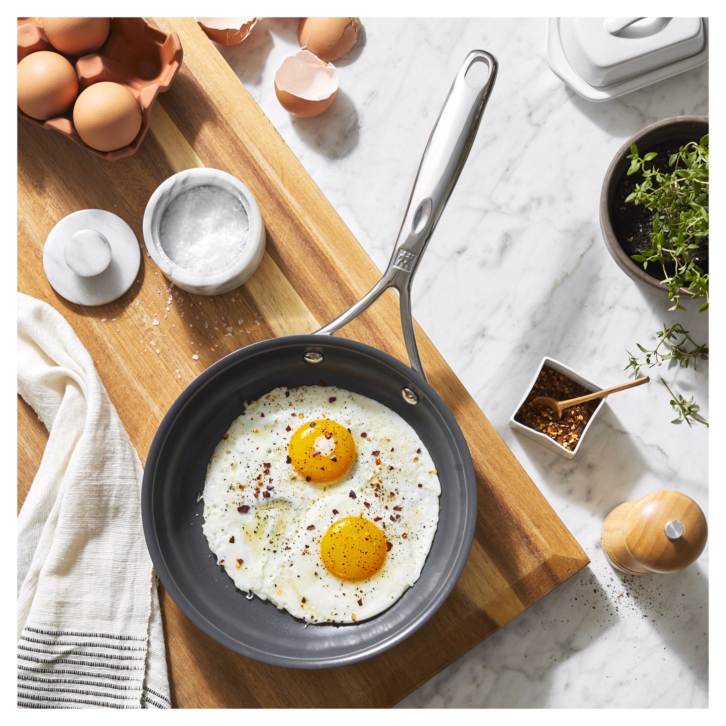 Energy Plus 8-inch Stainless Steel Ceramic Nonstick Fry Pan