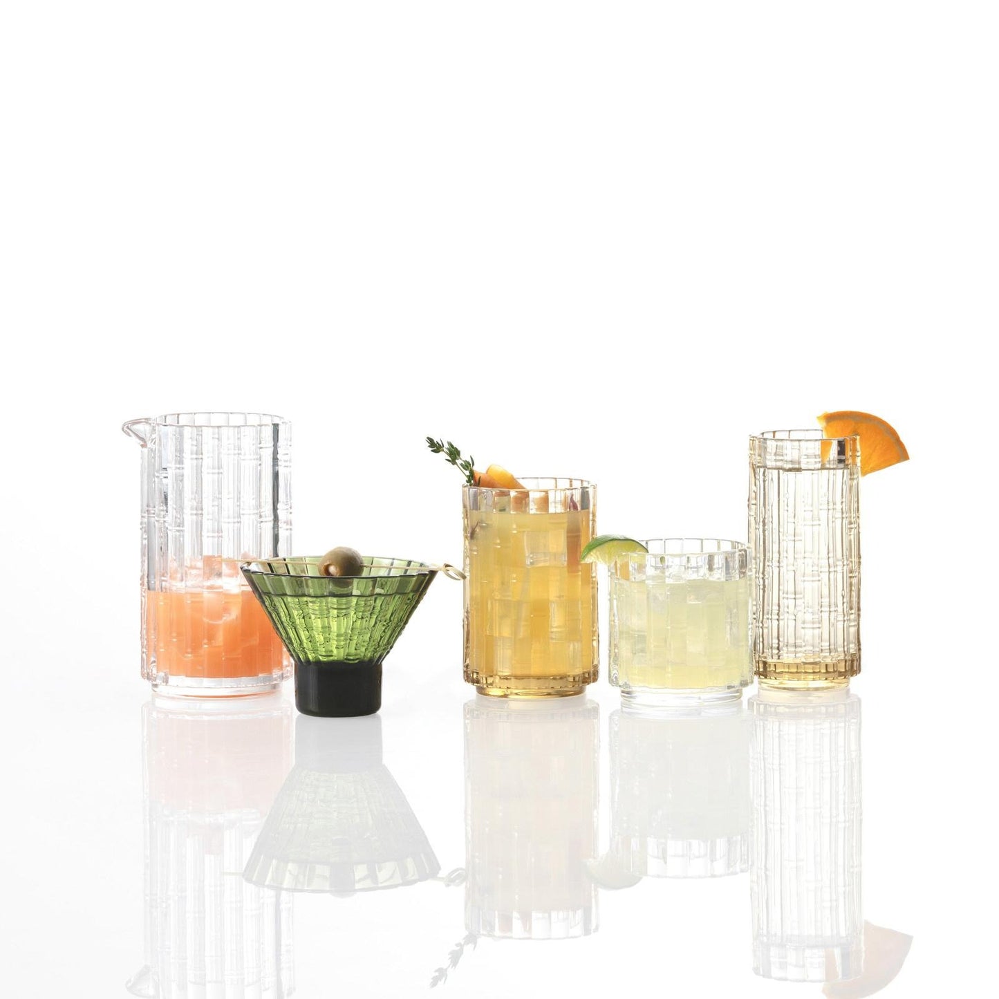 Mahalo Ginger Gold Iced Beverage Glass, Set of 4