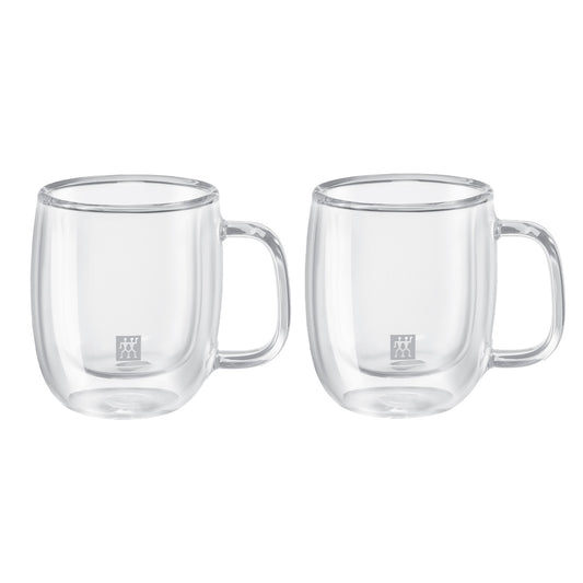 Sorrento Plus 2-pc Double-Wall Glass Espresso Mug Set