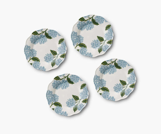 Hydrangea Melamine Dessert Plates