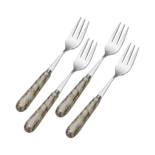 Westwind Ceramic Handle Set of 4 Appetizer Forks