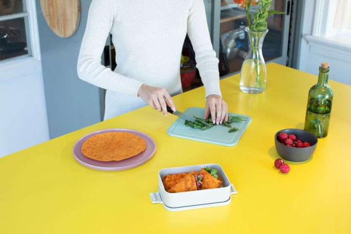 Make & Take Lunch Box, Medium, Plastic - Light Gray
