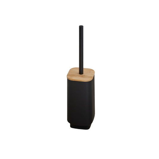 N&T Aspen Toilet Brush pp W/Bamboo Black