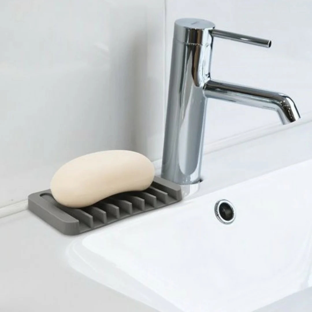 Elira 2Pcs Soap Saver Silicone Grey
