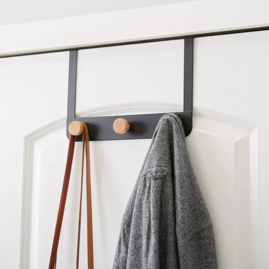 Essex Door Hanger With 3 Wooden Knobs