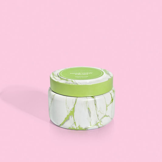 Honeydew Crush Modern Marble Printed Travel Tin, 8.5 oz