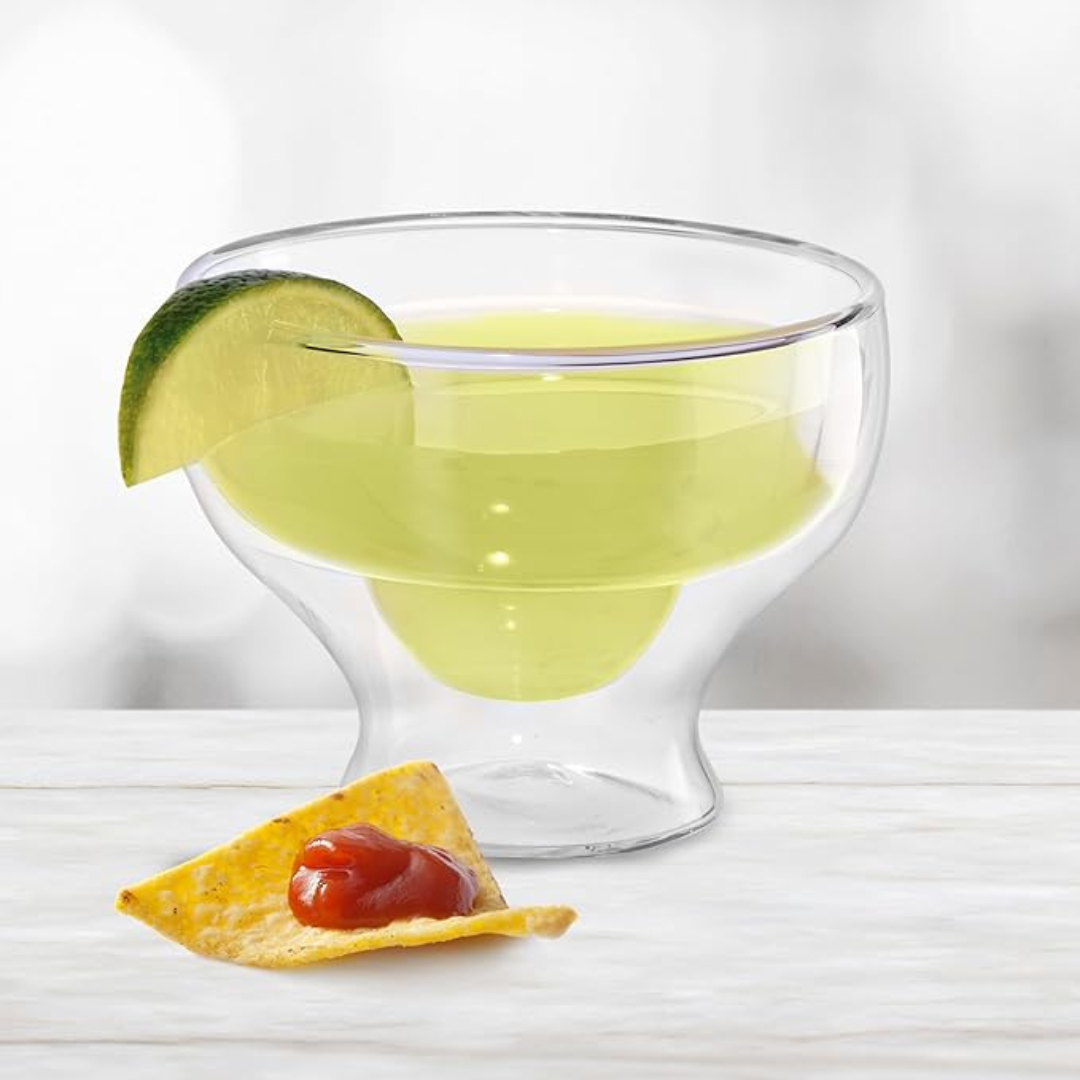 Set/2 d/wall Margarita Glass