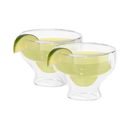 Set/2 d/wall Margarita Glass