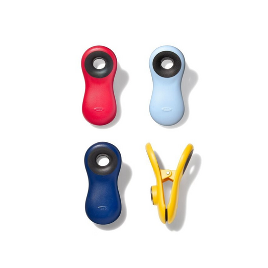 Magnetic All-Purpose Clips - 4-Pack - assorted colors