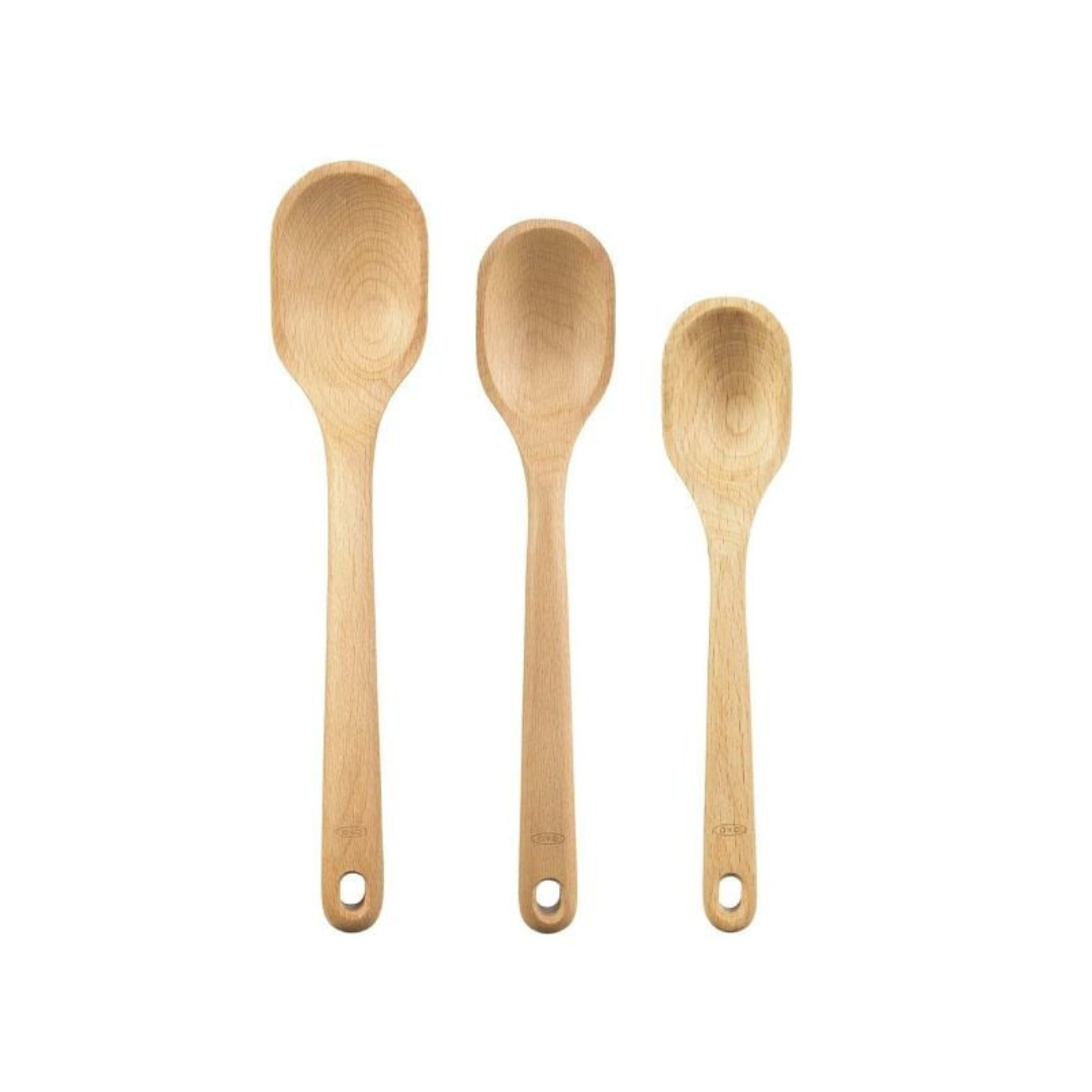 3 Piece Wooden Spoon Set