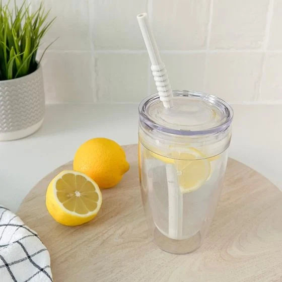 Pavina To Go-Double Wall With Plastic Straw 13.5 oz.