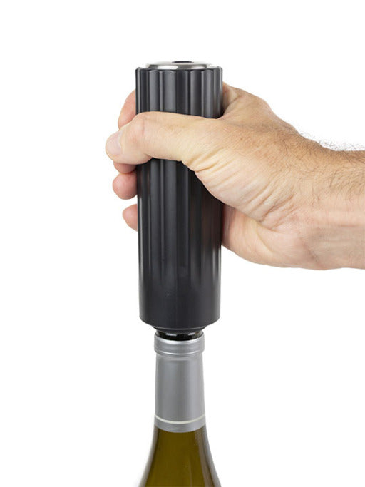 Electric Vacuum Wine Pump 100% automatic in ABS, black, 14 cm - 5.5 in