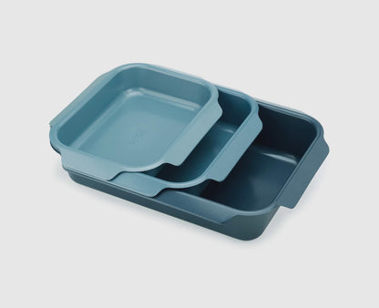 Nest™ Oven Non-stick 3-piece Blue Roasting Tray Set