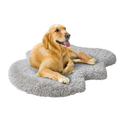 Large Puprug Faux Fur Orthopedic Dog Bed with Foam, Pup Faux Fur Rug with Removable Bed Cover