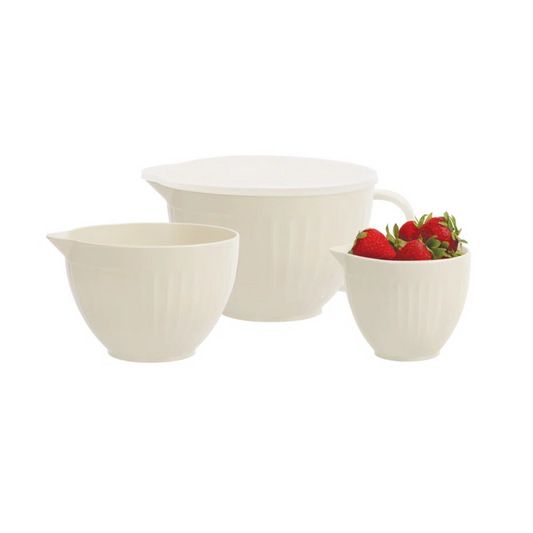 Set of 3 Bowls with Pour Spout - 0.85 qt, 1.75 qt, 3 qt