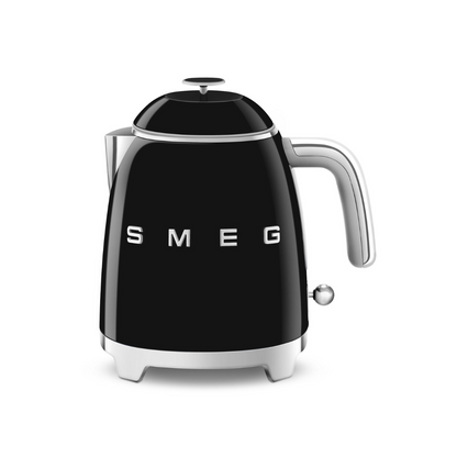 Retro-Style Black Mini Electric Kettle