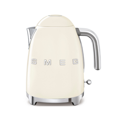 Retro-Style Cream Electric Kettle