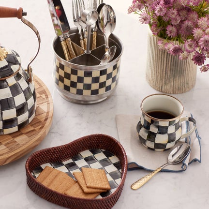 Courtly Check Supper Club Flatware Caddy