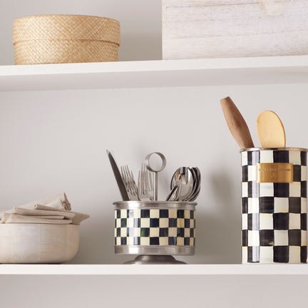 Courtly Check Supper Club Flatware Caddy