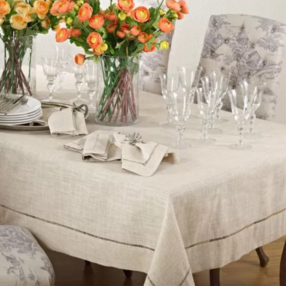 Toscana Hemstitched Tablecloth 65"x120"