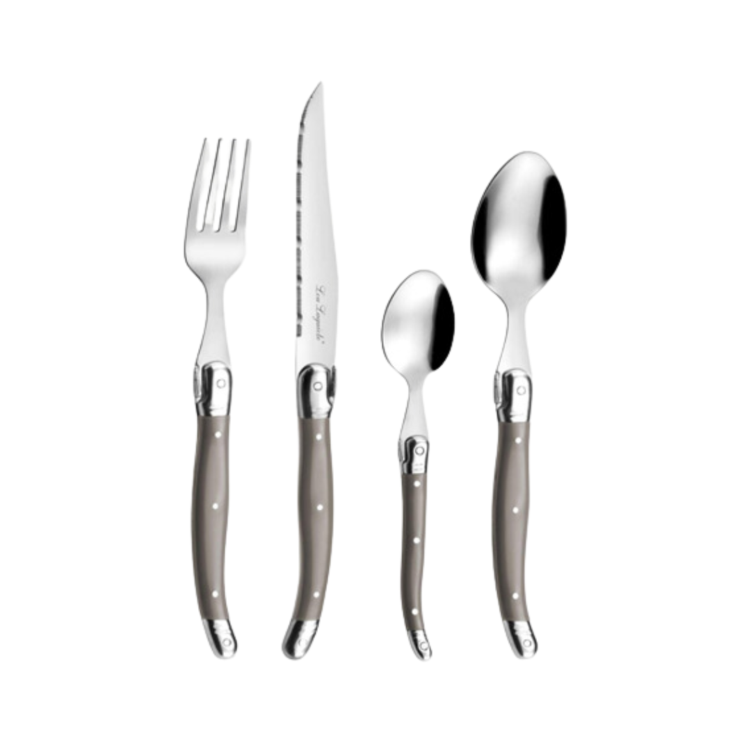 "Tradition" Flatware Set, Taupe, 24pcs.